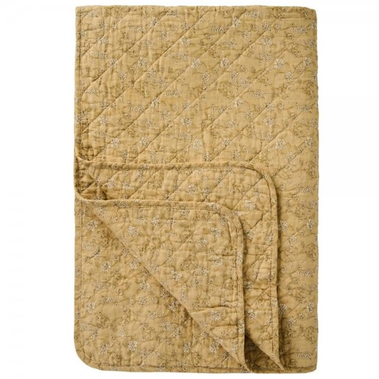 Покрывало IB Laursen Мягкий Желтый с Цветочными Усиками 130 см x 180 см, фото №1 Покрывало IB Laursen Мягкий Желтый с Цветочными Усиками 130 см x 180 см, фото №1