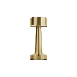 Настольная лампа LED Night Light Rechargeable Gold Dimmable CCT (1500K/3000K/6000K) Touch Activated 2W 1200mAh USB-C Gold - Фото 1