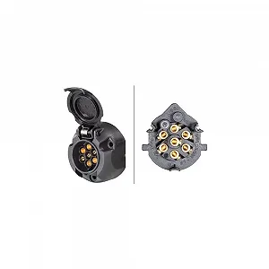 Розетка HELLA 8JB 001 943-003 для AEBI AUWÄRTER DAF FORD IVECO MAN SCANIA AGCO - Фото 1