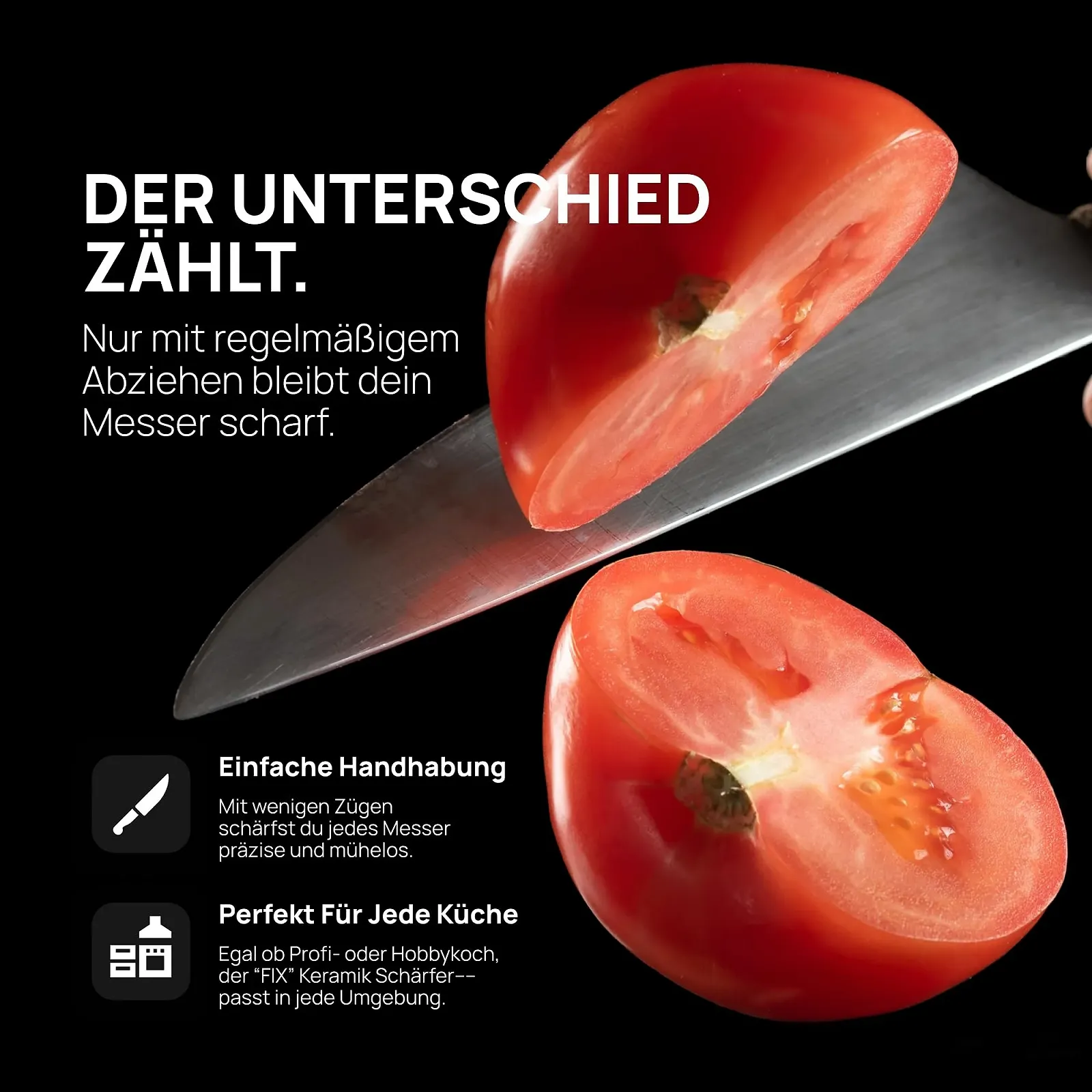 Керамічна точилка Fix 16 см з оксидної кераміки для ножів та ножиць, фото №4