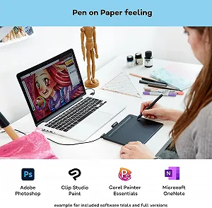 Графический планшет Wacom Intuos CTL-4100K-S / 2540 LPI / Черный synthetic.ua - Фото 1