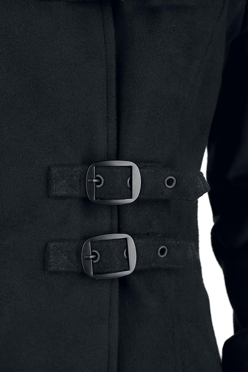 Женская зимняя куртка на шнуровке Gothicana by EMP, черная, фото №3