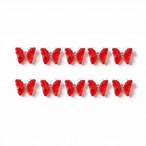 Прикрасы для ногтей Стразы Дизайн Декоративные прочные акриловые накладные ногти 3D Бабочки Подвески Материалы для ногтей H - Фото 1