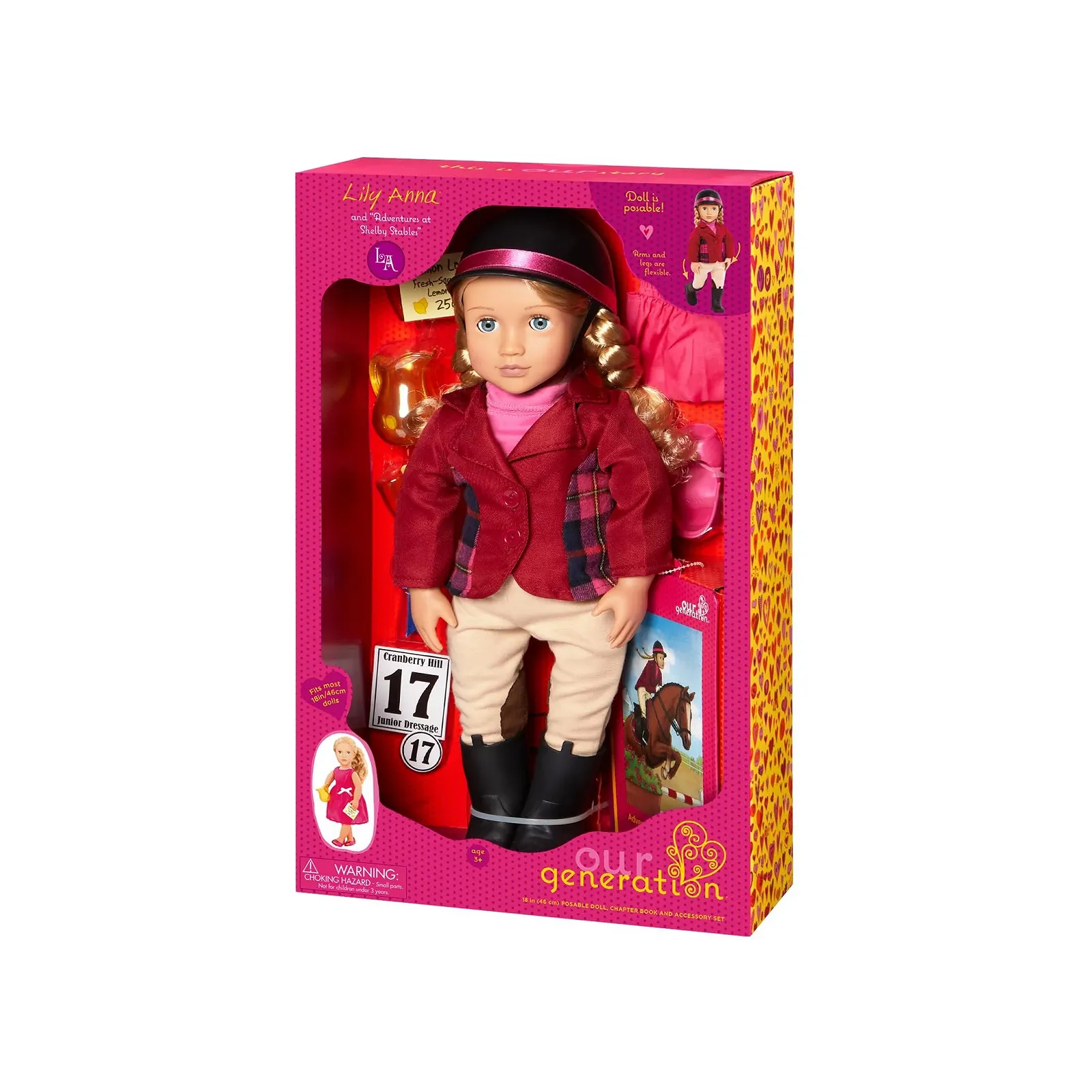 Кукла Our Generation 18-дюймовая Lily Anna без Книги, фото №7