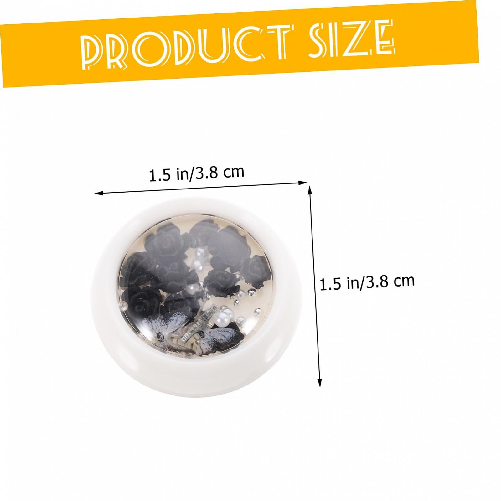 Украшения для ногтей POPETPOP 2шт Набор подвесок для DIY-маникюра, драгоценные камни для маникюра, цветочные подвески для ногтей, маленькие драгоценные камни для украшения ногтей, фото №7