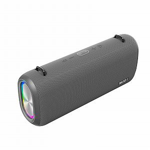 Портативна колонка MUQI Boombox IPX5 Waterproof Wireless Music Box 70W Extra Bass 20 Hours Playtime Outdoor TWS RGB LED Light (Grey) - Фото 1