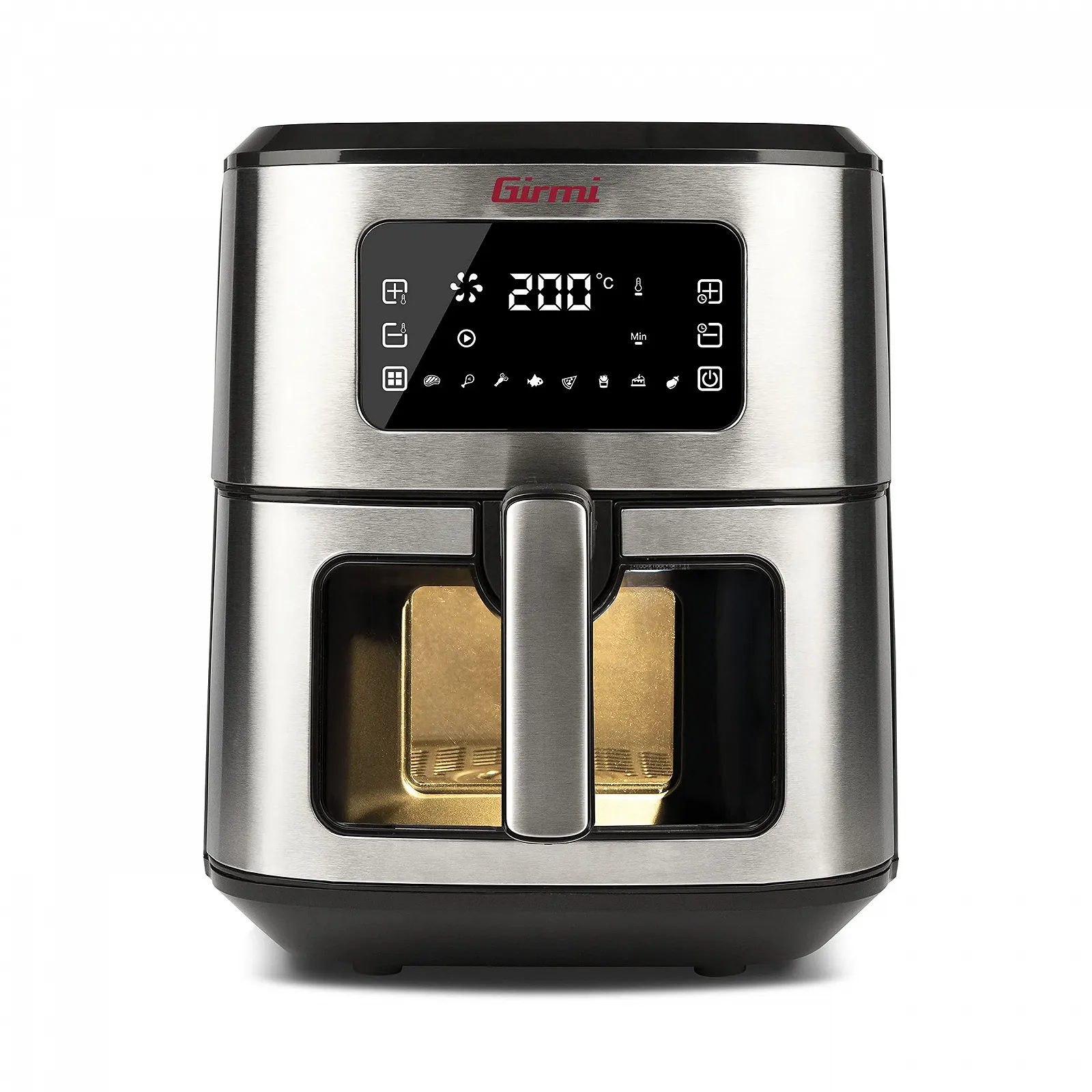 Мультипечь Girmi EcoFrit Look FG88 6.5 литров 8 программ 1700 W Цифровой дисплей BPA/PFOA Safe Внутреннее освещение Антипригарный поддон, фото №3