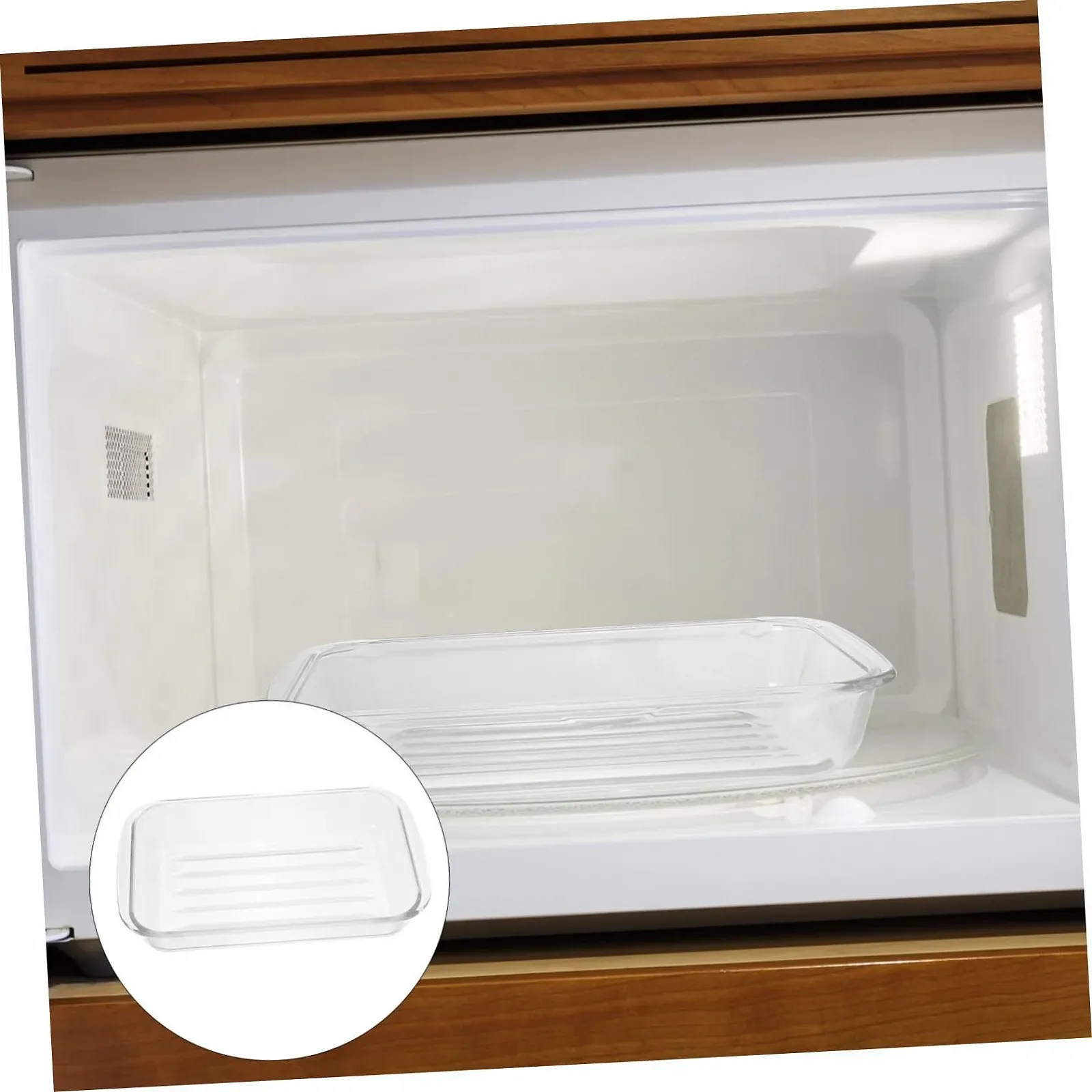 Форма для запікання Gatuida велика скляна термостійка для духовки та мікрохвильової печі для риби та лазаньї, фото №3