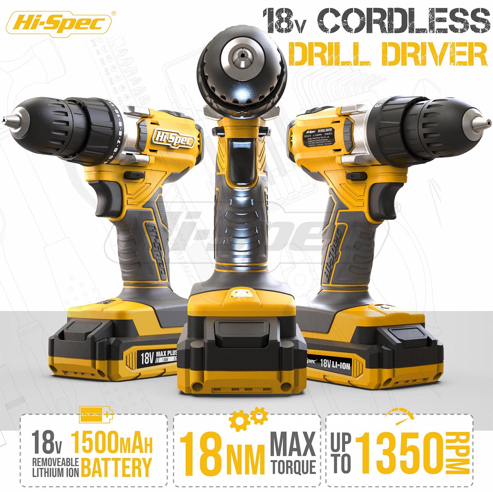 Набор Hi-Spec 30-Инструмент DIY Компактный с 18 В Аккумуляторная Дрель, Дрель, Аккумуляторная Дрель и Отвертка, Молоток - Все Важные Ручные Инструменты и Аксессуары, фото №3 Набор Hi-Spec 30-Инструмент DIY Компактный с 18 В Аккумуляторная Дрель, Дрель, Аккумуляторная Дрель и Отвертка, Молоток - Все Важные Ручные Инструменты и Аксессуары, фото №3