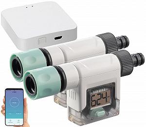 Набор счетчиков воды Royal Gardineer WiFi Gateway Bluetooth 2 шт. цифровых с приложением - Фото 1