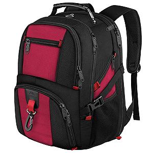 Рюкзак для ноутбука MATEIN Large 17.3 дюймів Waterproof Anti Theft Red - Фото 1