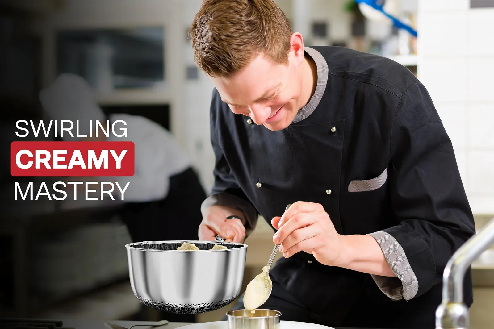 Каструля Non Stick 20 см/2 л з кришкою для індукційних, газових, електричних плит з носиком, термостійкою ручкою, стійка до подряпин, фото №6