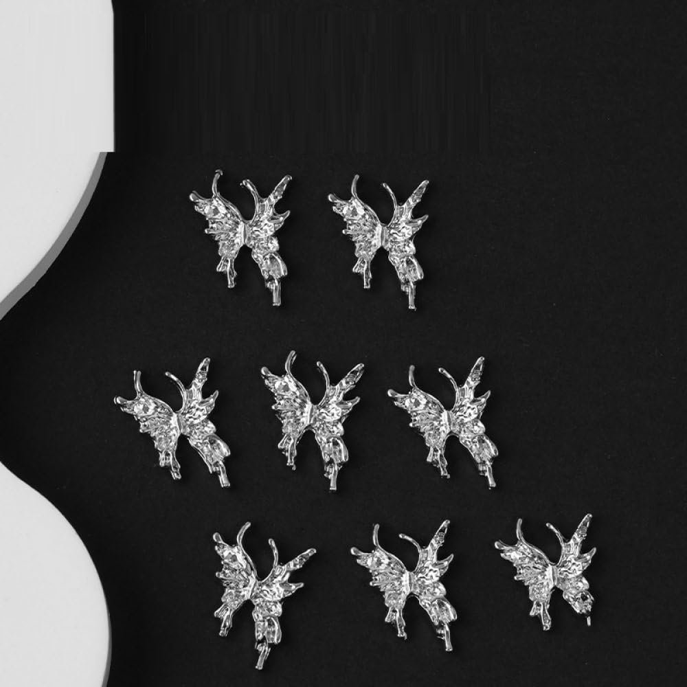 Украшения для ногтей qbodp, 100 шт, Бабочки 9,7 мм x 12,7 мм, фото №1