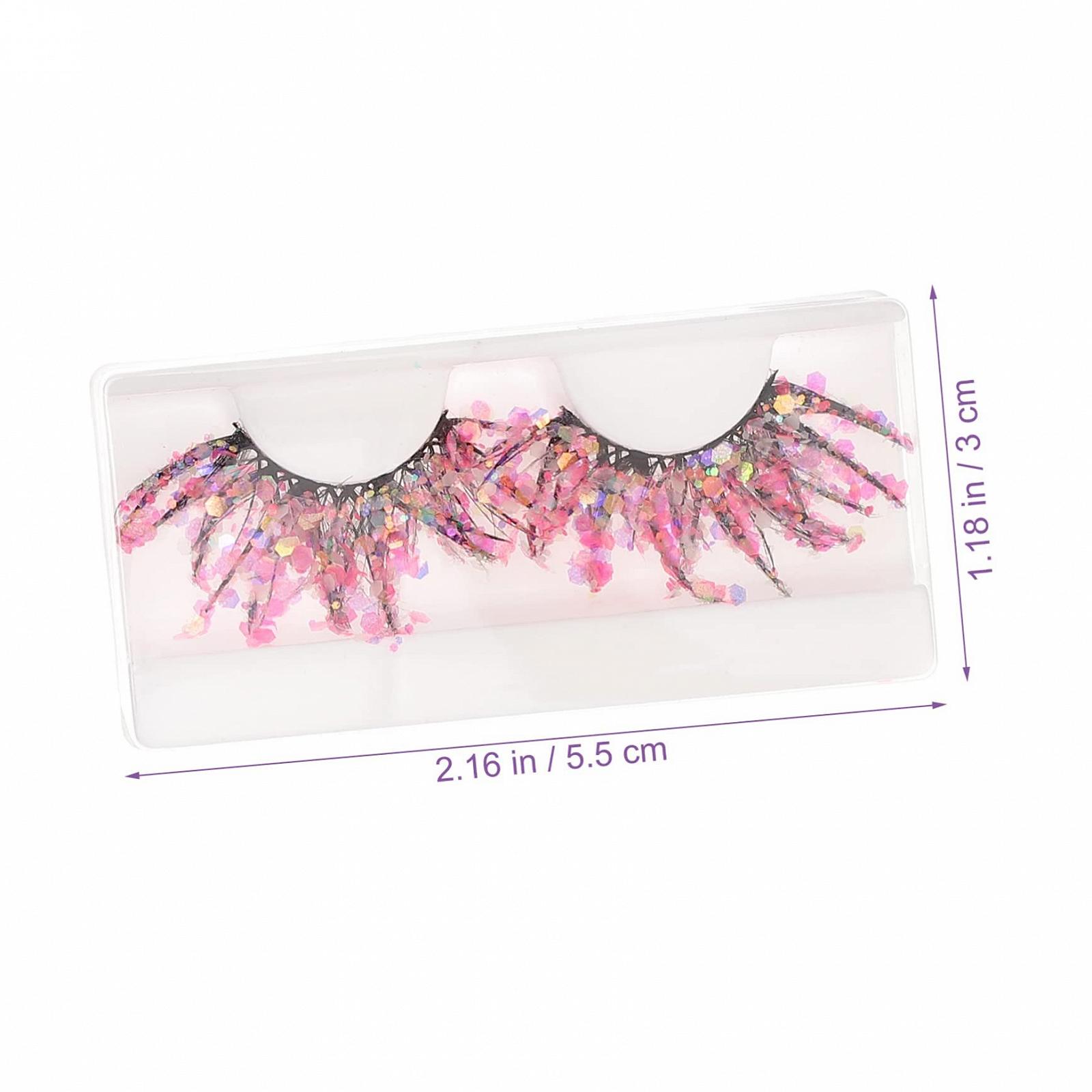 Накладні вії Angoily 5 пар Кольорові 3D з кольором Норка Фібра, фото №2