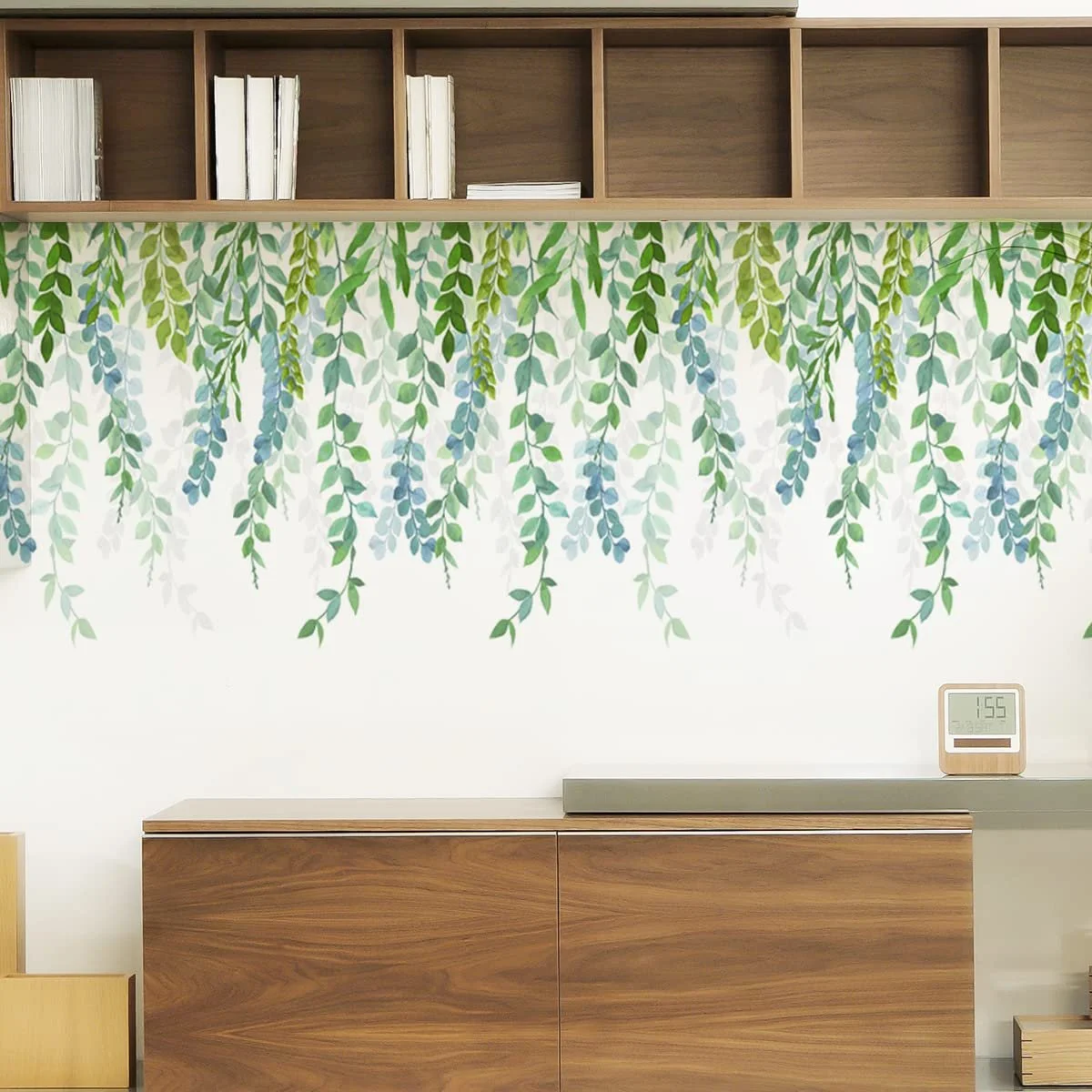 Наклейка для стін Hanging Vine Green Plants Vine Leaves ПВХ, фото №3