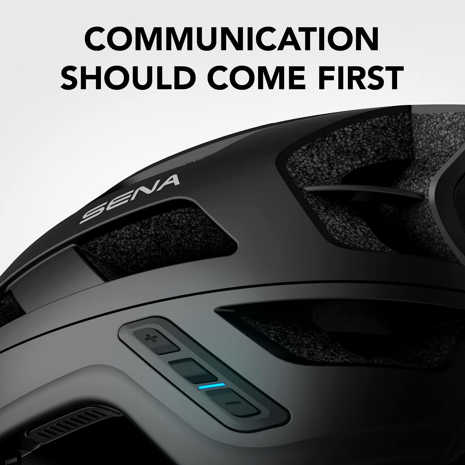 Шолом для гірського велосипеда Sena M1/M1 EVO Smart з Bluetooth-інтеркомом та можливістю підключення до смартфона для прослуховування музики, GPS та телефонних дзвінків, фото №2
