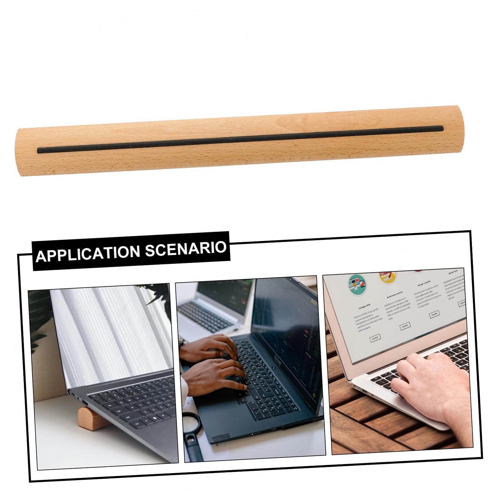Подставка для ноутбука LABRIMP Деревянная, портативная, регулируемая по высоте, для офиса, дома, подходит для планшетов, ручная работа из бука, компактная, фото №8