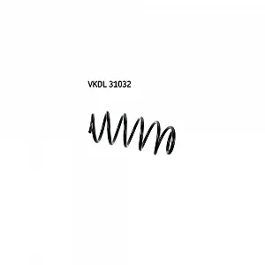 Пружина підвіски SKF VKDL 31032 передня вісь для VW - Фото 1