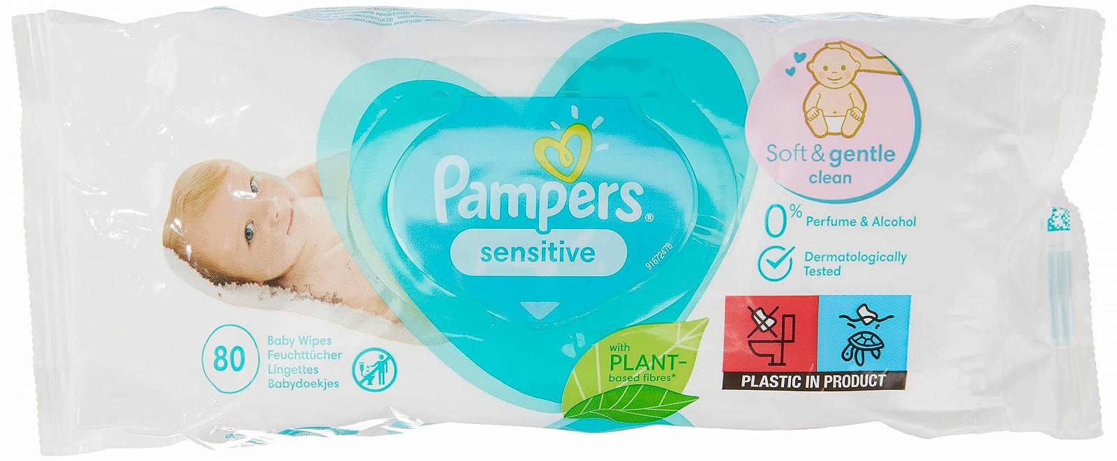 Салфетки Pampers Sensitive 1x80, фото №1