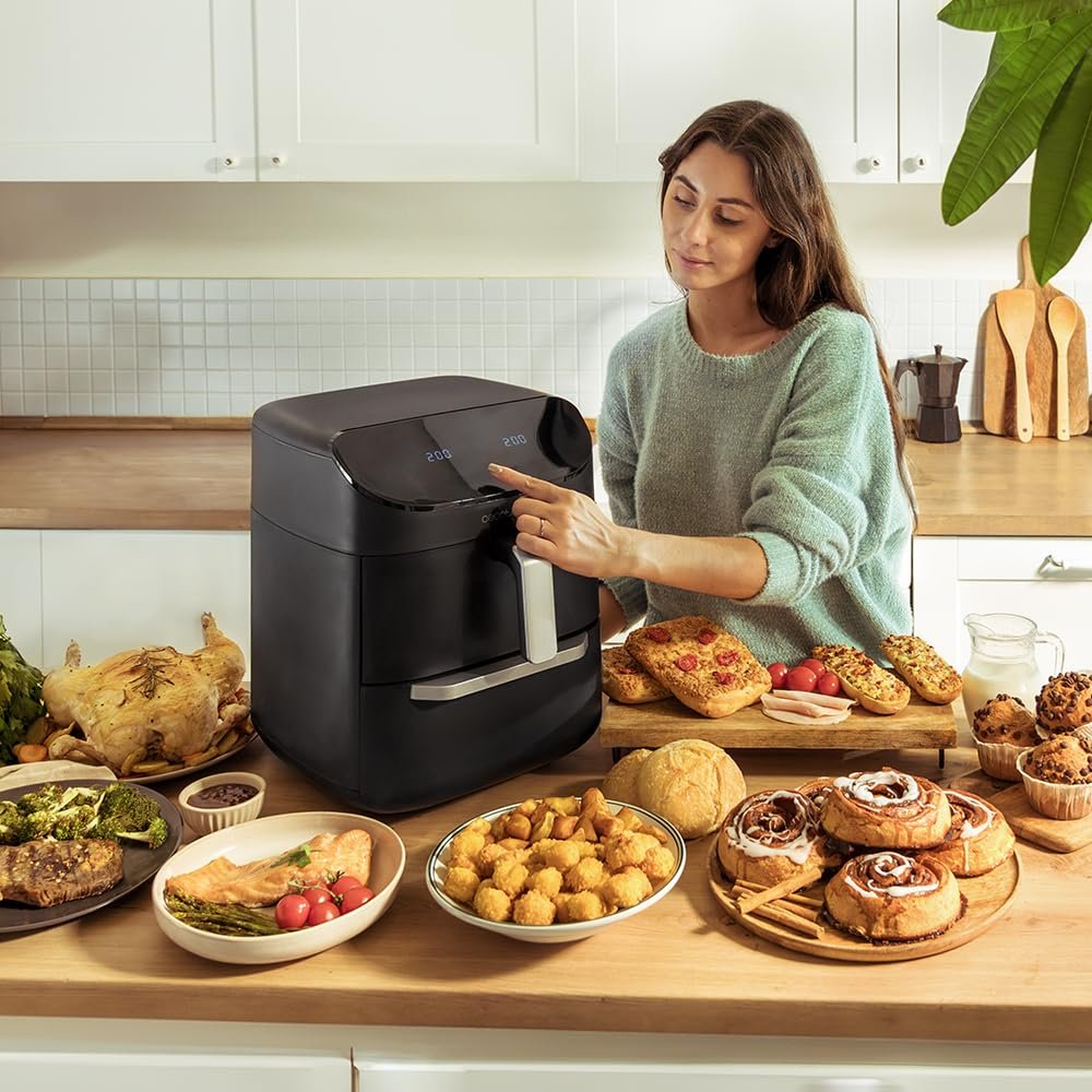 Мультипечь-духовка-гриль Cecotec Cecofry FoodCourt 11000 Connected 11 л 1850 Вт 3-в-1 WiFi 40-230°C, фото №8 Мультипечь-духовка-гриль Cecotec Cecofry FoodCourt 11000 Connected 11 л 1850 Вт 3-в-1 WiFi 40-230°C, фото №8