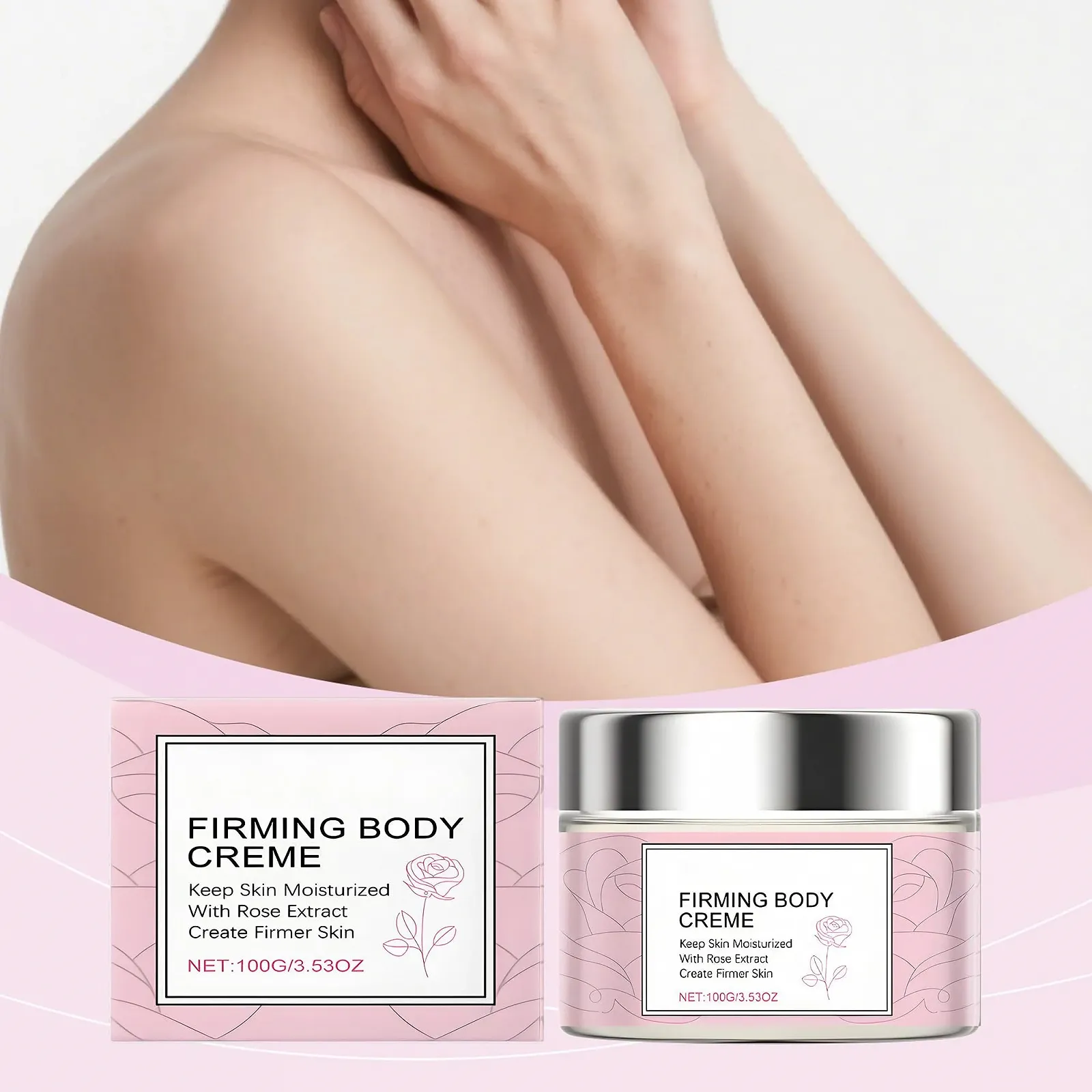 Крем для тела Lift Укрепляющий для тела, Свежий аромат, Глубокое увлажнение и разглаживание, Увлажняет (Розовый), фото №2