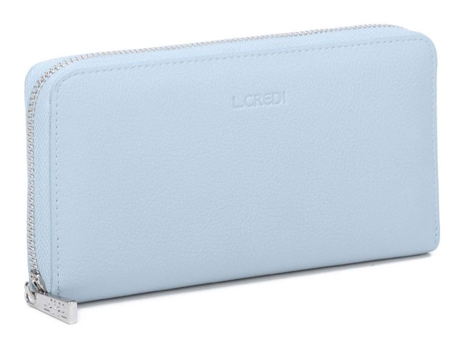 Гаманець L.CREDI Polly Zip Around Ice Blue, Ice Blue, фото №3