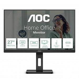 Монітор AOC Q27P3CV 27 дюймів QHD Регульоване за висотою Підставка Динаміки Чорний synthetic.ua - Фото 1