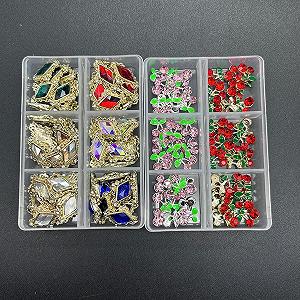 Планета Сатурн, 1 коробка, розкішні деталі для нігтів, дорогоцінні камені synthetic.ua - Фото 1