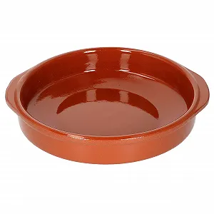 Миска MamboCat Bernd 1.3 л Круглая жаровня 25.5 см Глиняная synthetic.ua - Фото 1