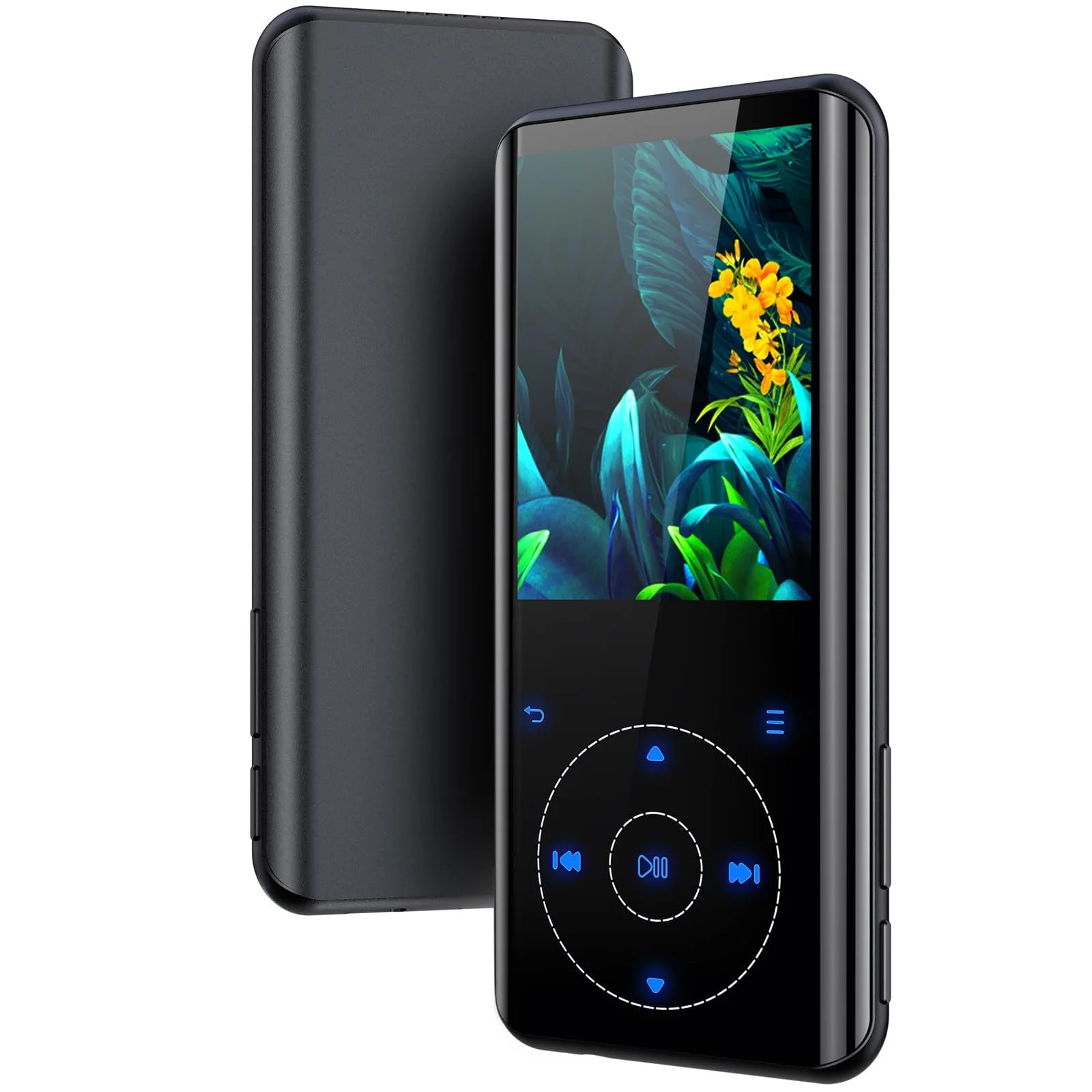 MP3-плеер Tihoosky 64 GB Bluetooth 5.3, HiFi, встроенный динамик HD, сенсорная кнопка, диктофон, до 128 GB, черный, фото №1