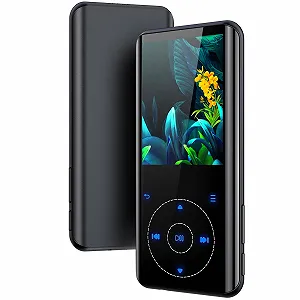 MP3-плеер Tihoosky 64 GB Bluetooth 5.3, HiFi, встроенный динамик HD, сенсорная кнопка, диктофон, до 128 GB, черный - Фото 1