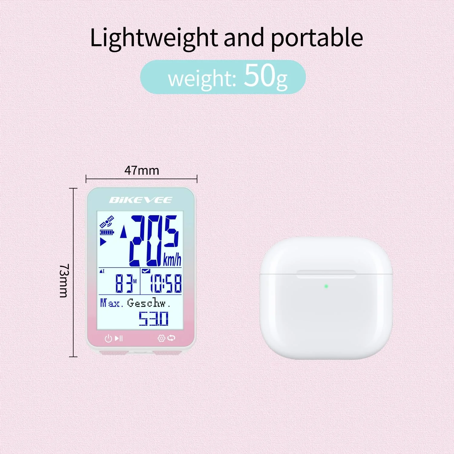 Велокомпьютер GPS Wireless IPX7 2.4" FSTN 28H Battery, фото №3