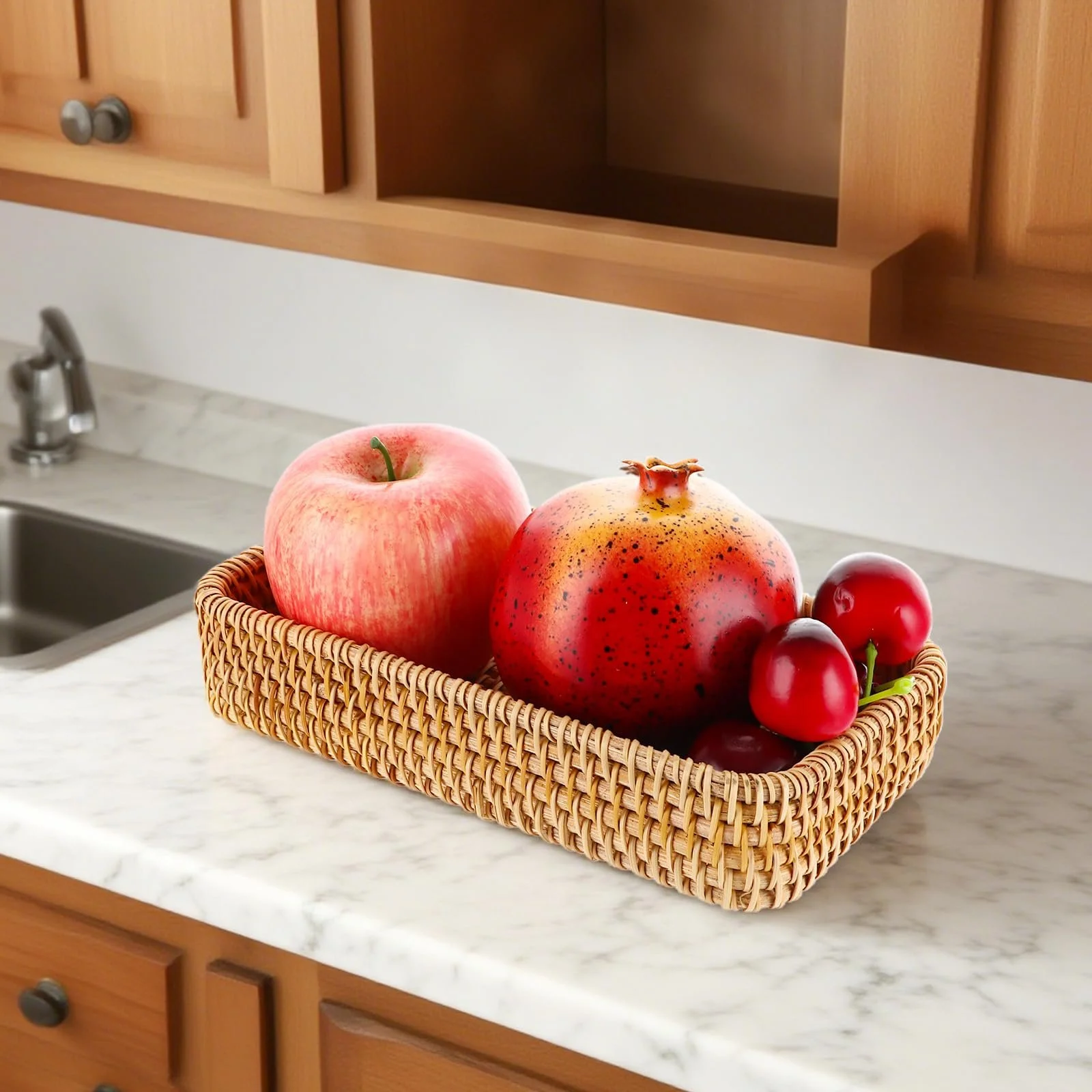 Набор подносов из ротанга MIVIDE, 3 шт., фото №7