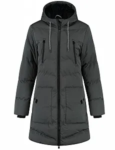 Женское зимнее пальто Kjelvik стеганое с капюшоном - Фото 1