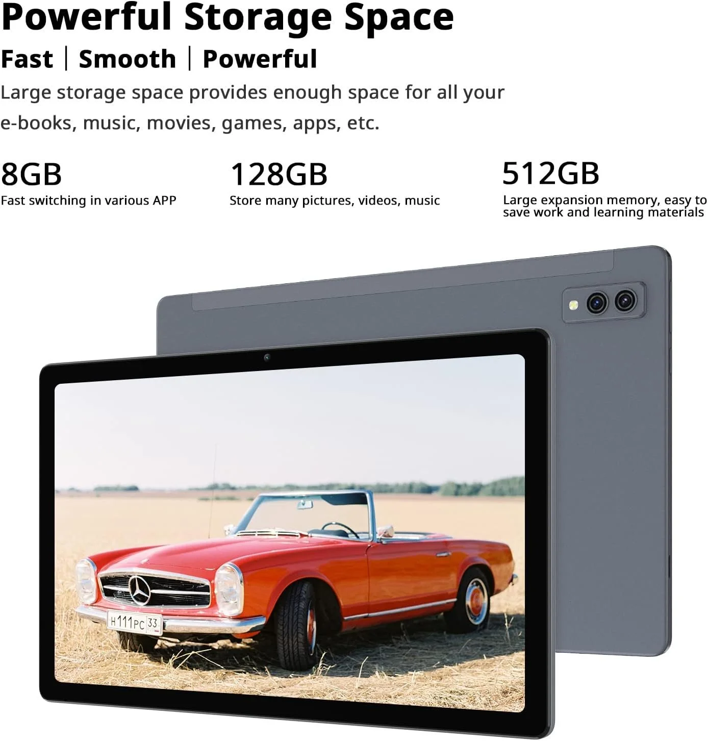 Планшет 10.4" Full HD Blackview Tab 11 8/128Gb 4G 2-SIM 8 ядер Android 11 6580 mAh Серый, фото №4