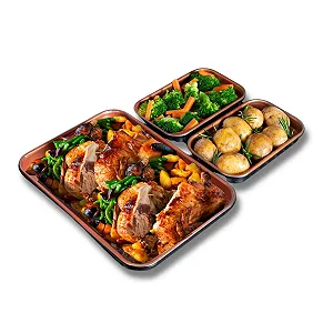 Набор форм для запекания 3 PAGEN Мини 3 шт. Углеродистая сталь 24x18 см и 16x10 см - Фото 1