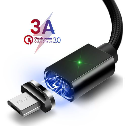 Магнитный кабель черный ESSAGER для micro USB 1метр(PS), фото №1 Магнитный кабель черный ESSAGER для micro USB 1метр(PS), фото №1
