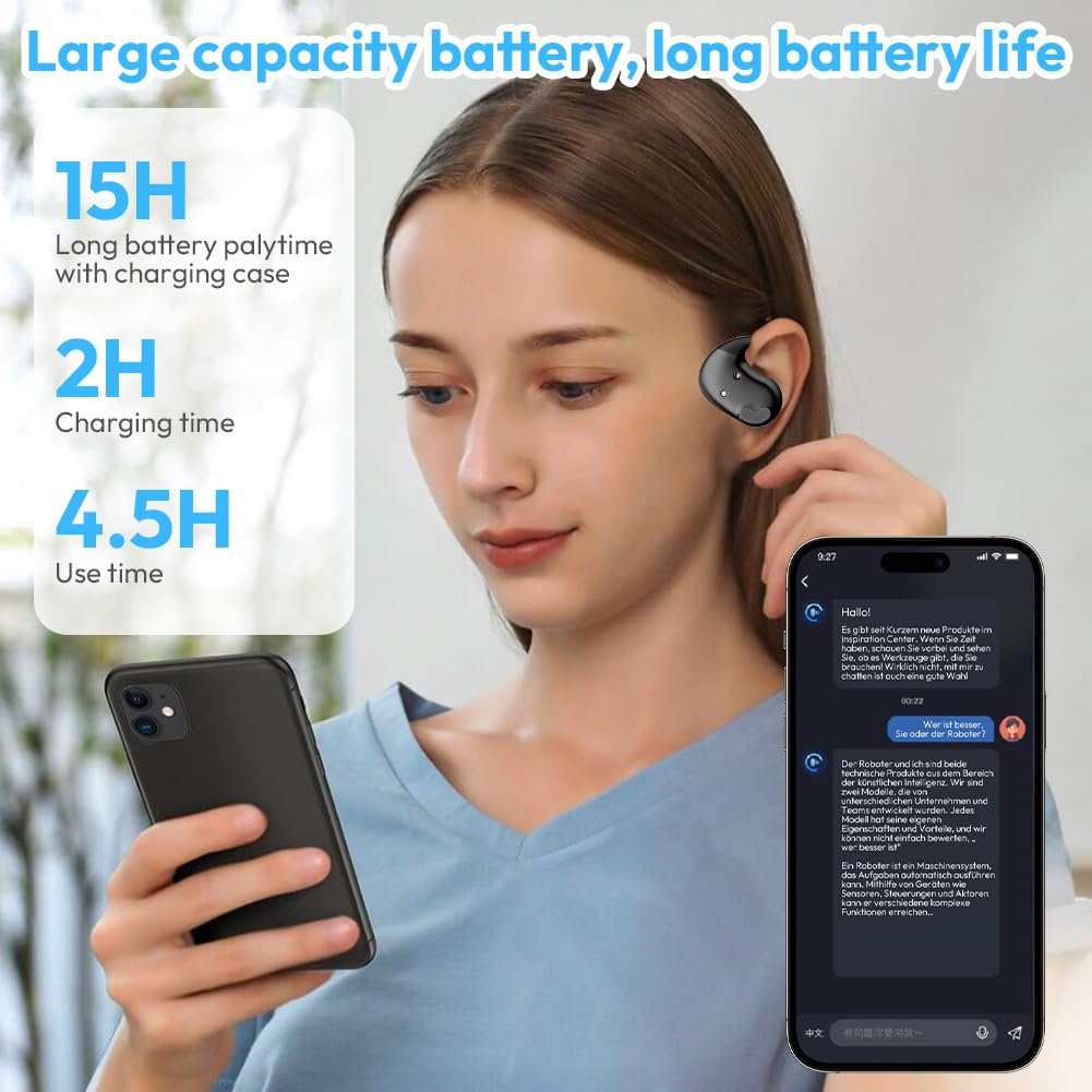 Наушники-переводчики Hy-T26 Pro, Черный, фото №4 Наушники-переводчики Hy-T26 Pro, Черный, фото №4