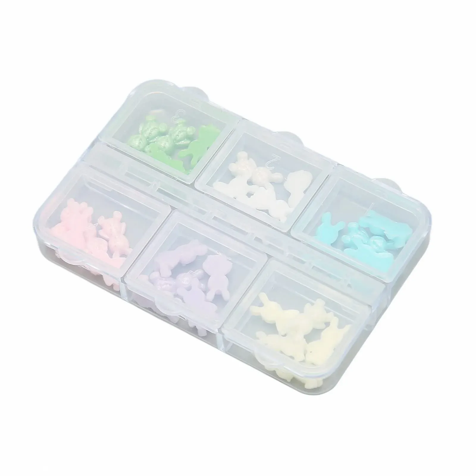 Украшения для ногтей Тип Узор медведя Многофункциональный Подвески для ногтей Легкие и нежные жемчужины Цвет, фото №4