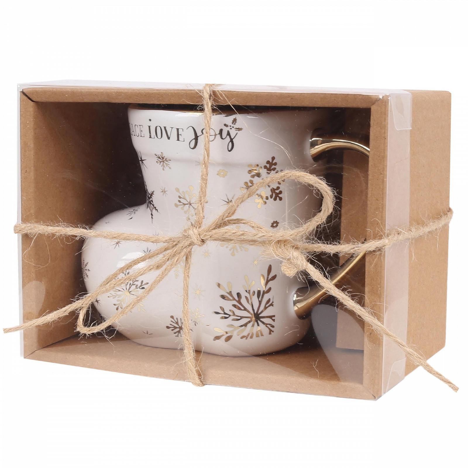 Різдвяна порцелянова кружка Білий Черевик у подарунковій коробці sarcia.eu 230 мл, фото №4