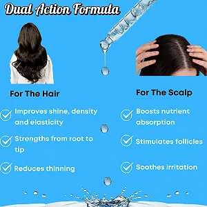 Сыворотка HM для роста волос с биотином, касторовым маслом, аминокислотами и протеином люпина synthetic.ua - Фото 1