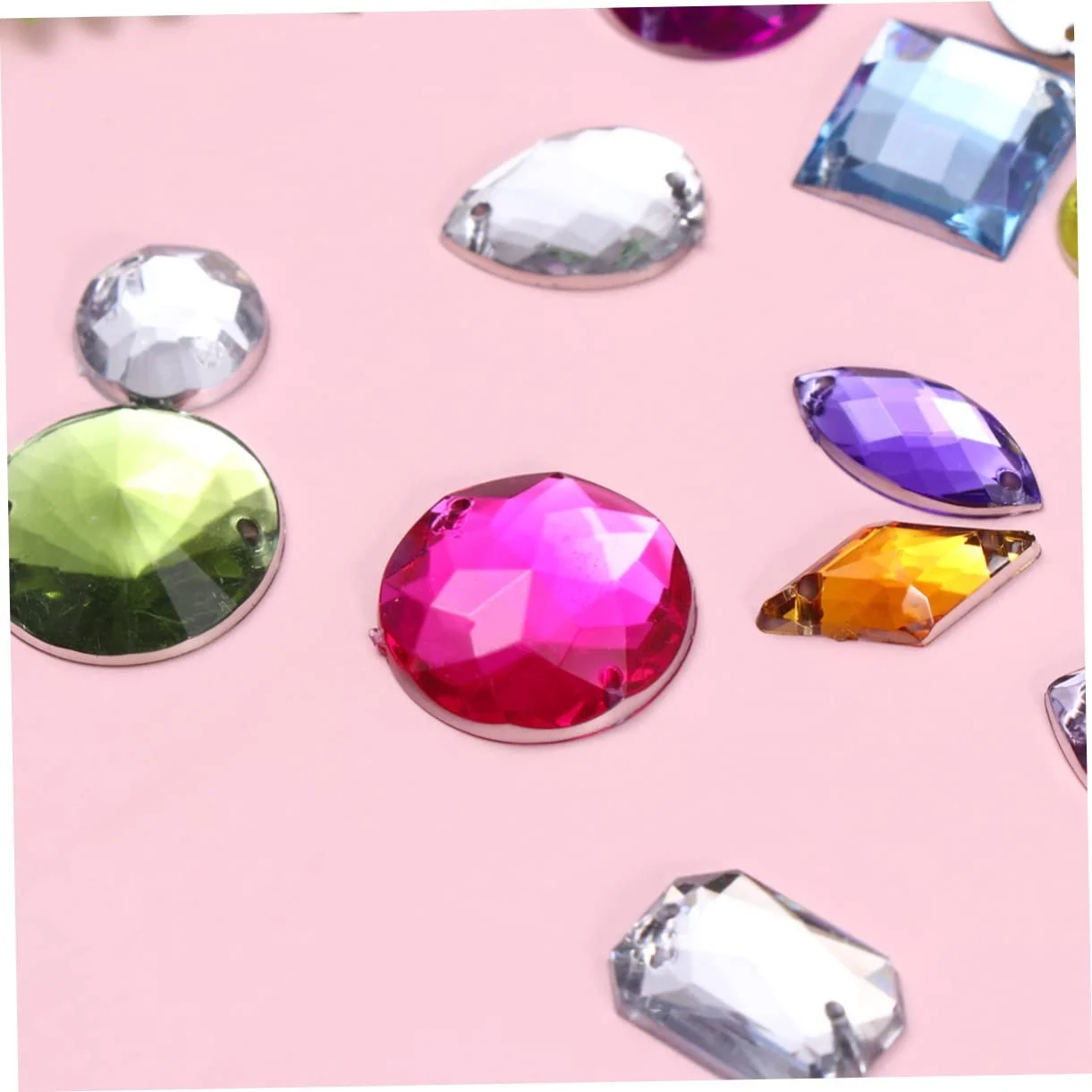 Стразы акриловые Healeved Разные формы 100 шт. Разноцветные, фото №3 Стразы акриловые Healeved Разные формы 100 шт. Разноцветные, фото №3