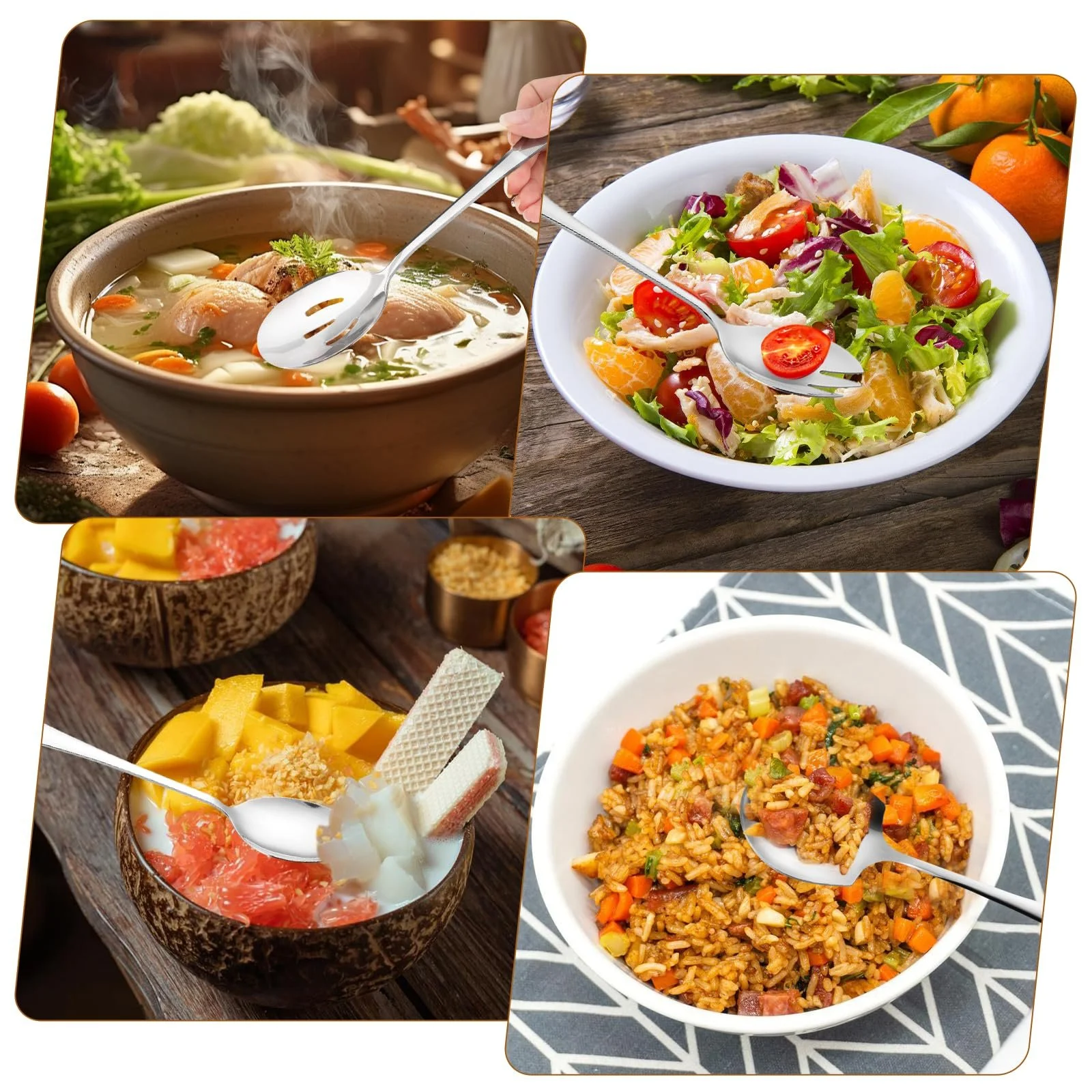 Набір Сервірувальних Ложок з Нержавіючої Сталі 5 штук, фото №6 Набір Сервірувальних Ложок з Нержавіючої Сталі 5 штук, фото №6