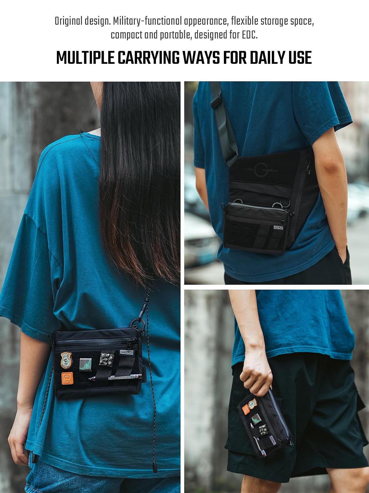 Сумка через плече TACTICAL_GEEK Block H EDC Mini, чорний, black, фото №6