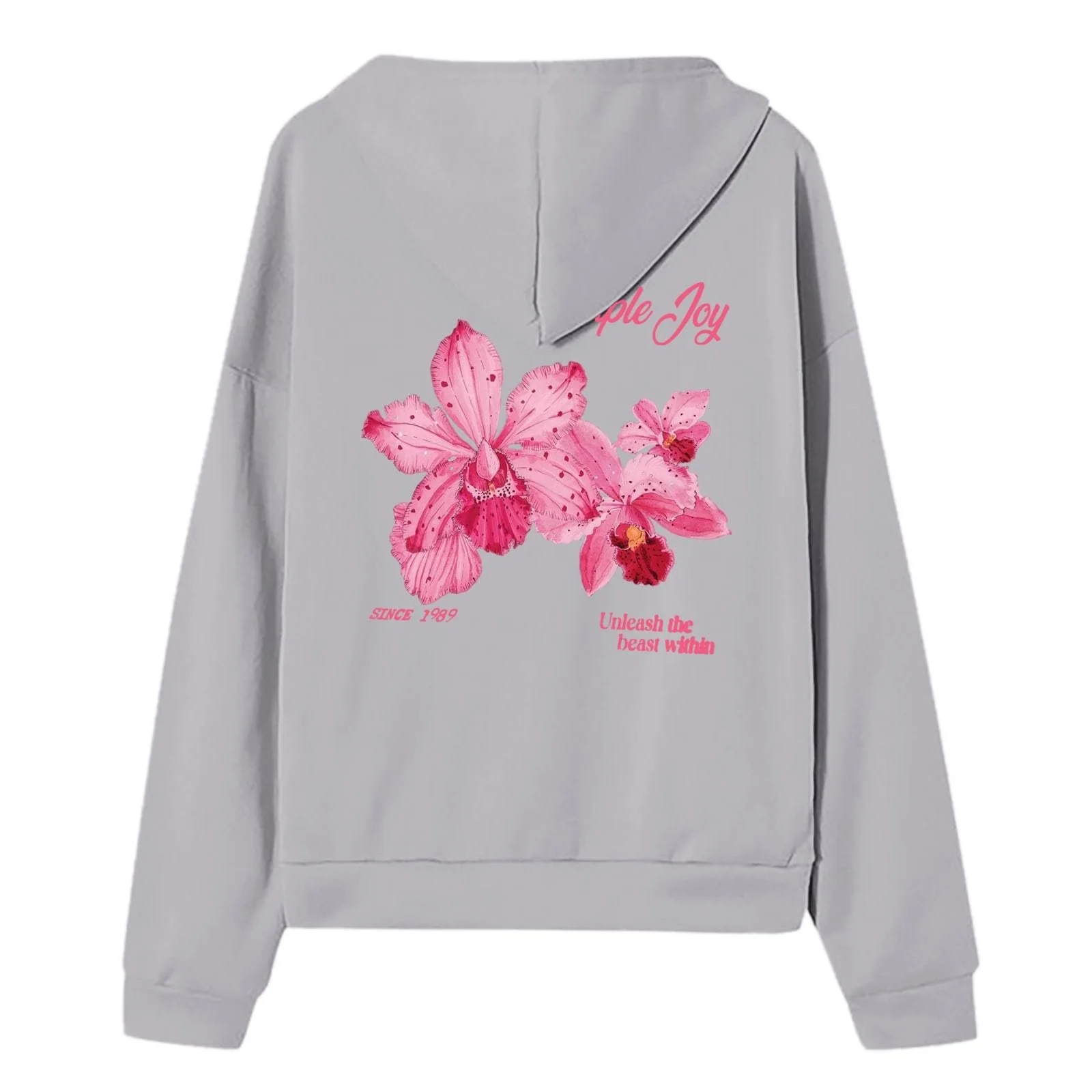 Женская Толстовка Спортивная Куртка с Капюшоном Повседневная Куртка с Капюшоном Oversize Пуловер Свитшот Толстовка на Молнии Спортивная Куртка Y2k Куртка с Капюшоном Осень-Зима на Молнии, фото №2