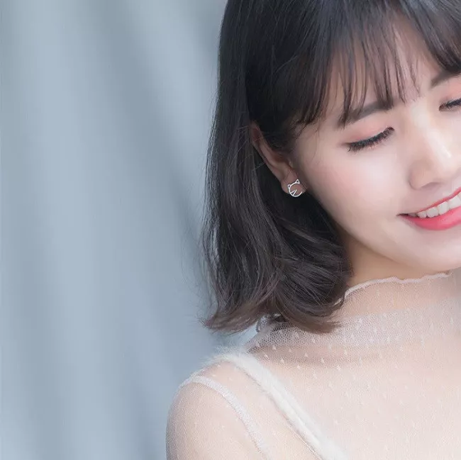 Серьги серебряные Кошачьи мордашки TenJshunzhu, фото №2 Серьги серебряные Кошачьи мордашки TenJshunzhu, фото №2