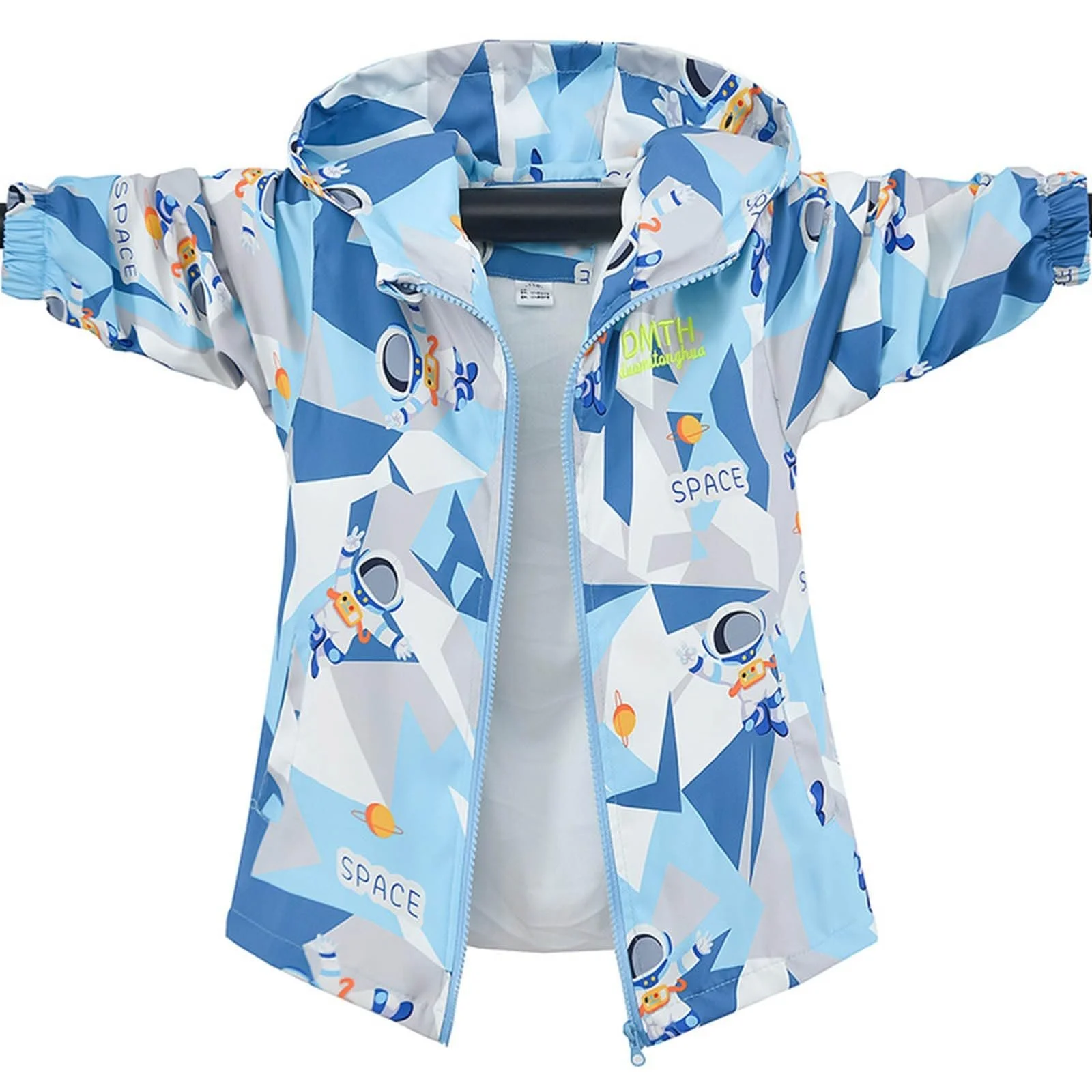 Куртка Generisch для мальчиков с принтом космонавта, дышащий уличный дождевик, удобная одежда для игр, фото №2