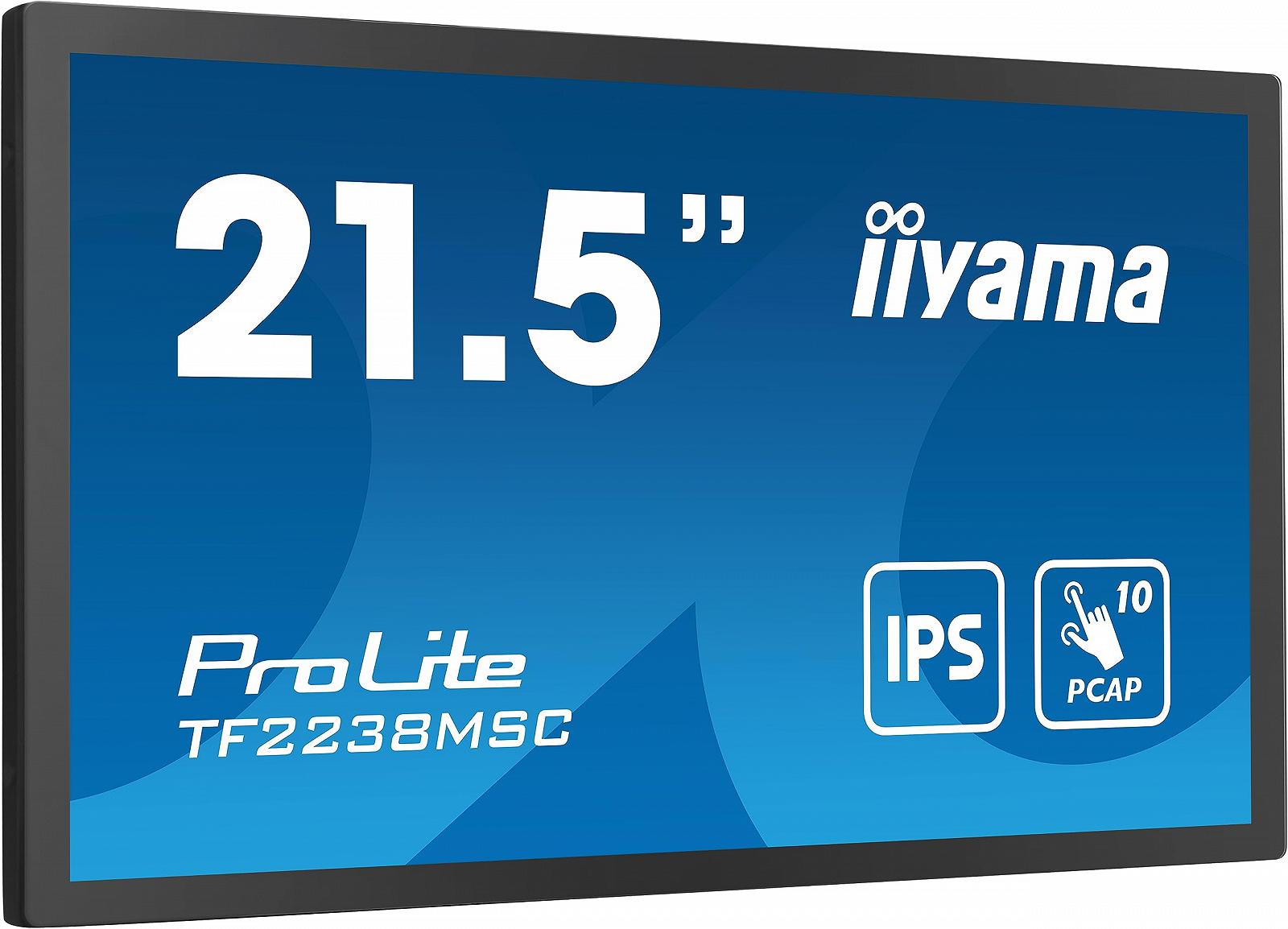 Монітор iiyama Prolite TF2238MSC-B1 IPS LED 54,5 см 21,5 дюймів Full HD Open Frame 10-точковий мультитач ємнісний оптичний з'єднаний HDMI DP USB 3.2 7H IP1X дотик через скло анти-відбитки металевий, фото №4 Монітор iiyama Prolite TF2238MSC-B1 IPS LED 54,5 см 21,5 дюймів Full HD Open Frame 10-точковий мультитач ємнісний оптичний з'єднаний HDMI DP USB 3.2 7H IP1X дотик через скло анти-відбитки металевий, фото №4