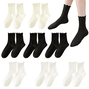 Шкарпетки з оборками Жіночі В'язані 35-40, 8 пар - Фото 1