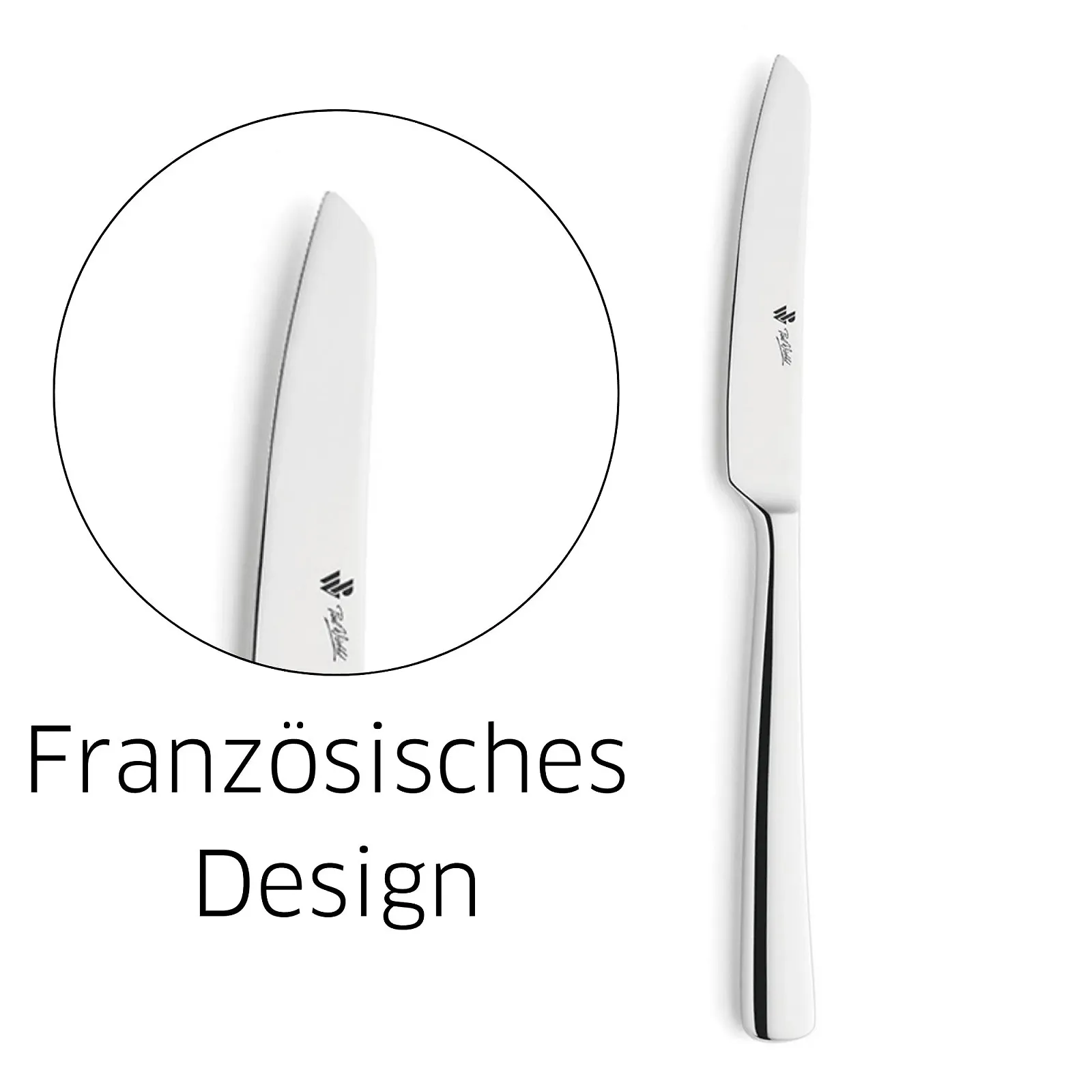 Набір столових приборів Paul Wirths Como 8000 для 6 осіб, 24 предмети, нержавіюча сталь 18/10, полірований, фото №6